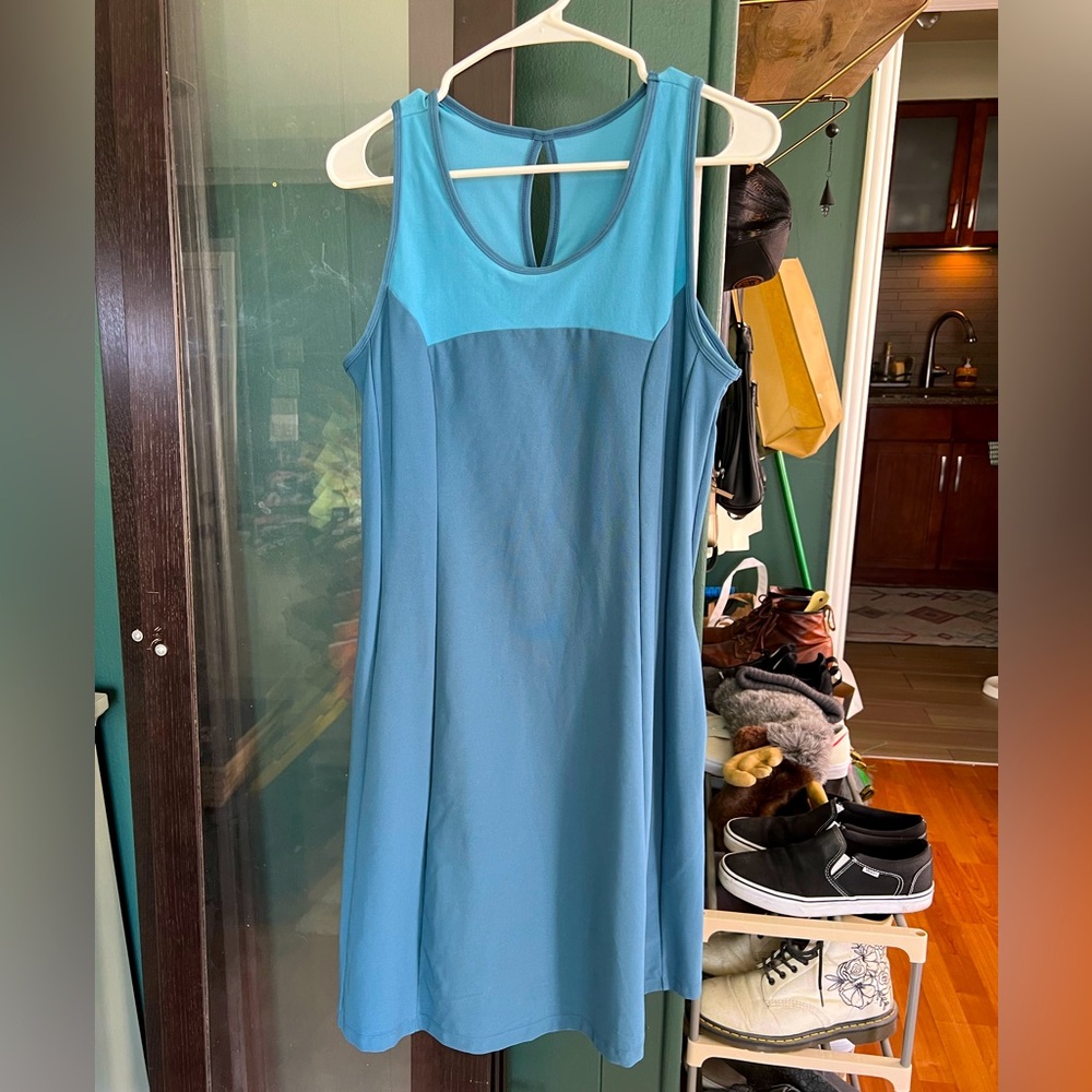 NWT Mondetta Women's Racerback Sleeveless Active Dress, Teal, Medium